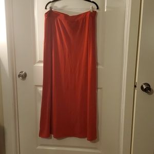 Red Maxi Skirt